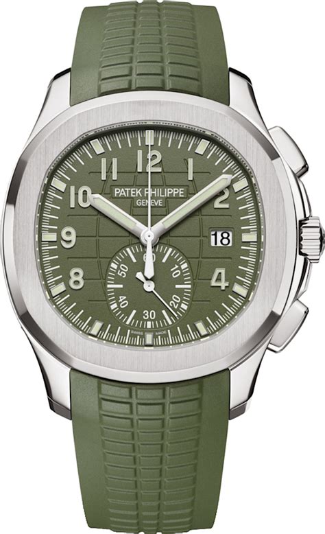 patek philippe olive green|patek philippe aquanaut white strap.